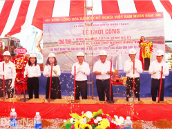 Huyện Nhơn Trạch khởi công 2 dự án tiêu thoát nước